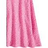 imageSOLY HUX Girls Floral Print Spaghetti Strap Dress Sleeveless Aline Mini Dresses Summer Beach SundressDark Pink