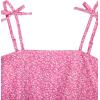 imageSOLY HUX Girls Floral Print Spaghetti Strap Dress Sleeveless Aline Mini Dresses Summer Beach SundressDark Pink