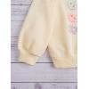 imageSOLY HUX Girls Graphic Print Round Neck Sweatshirt Long Sleeve Drop Shoulder Pullover TopsApricot Graphic