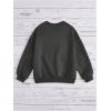imageSOLY HUX Girls Graphic Print Round Neck Sweatshirt Long Sleeve Drop Shoulder Pullover TopsGrey Graphic