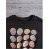 imageSOLY HUX Girls Graphic Print Round Neck Sweatshirt Long Sleeve Drop Shoulder Pullover TopsGrey Graphic