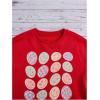 imageSOLY HUX Girls Graphic Print Round Neck Sweatshirt Long Sleeve Drop Shoulder Pullover TopsRed Graphic