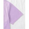 imageSOLY HUX Girls Graphic Tees Cute Cartoon Print T Shirts Crew Neck Short Sleeve Summer TopsLight Purple Cartoon