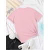 imageSOLY HUX Girls Graphic Tees Cute Cartoon Print T Shirts Crew Neck Short Sleeve Summer TopsPink Cartoon