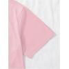 imageSOLY HUX Girls Graphic Tees Cute Cartoon Print T Shirts Crew Neck Short Sleeve Summer TopsPink Cartoon