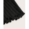 imageSOLY HUX Girls Lettuce Trim Cami Crop Top V Neck Spaghetti Strap Solid Tops
