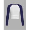 imageSOLY HUX Girls Long Sleeve T Shirts Cute Graphic Tees Casual Teen Tops Preppy Back to School ClothesDark Blue and White