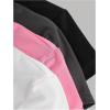 imageSOLY HUX Girls Short Sleeve Shirts 4 Packs Basic TShirts Tight Fitted Summer Tee Crop TopsWhite Pink Grey Black
