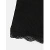 imageSOLY HUX Girls Sleeveless Lace Trim Camisoles Spaghetti Strap Ribbed Crop Tank TopsPure Black