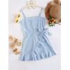 imageSOLY HUX Girls Spaghetti Strap Dress Floral Print Sleeveless Summer Beach Casual Sundress Aline Mini DressesBlue