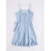 imageSOLY HUX Girls Spaghetti Strap Dress Floral Print Sleeveless Summer Beach Casual Sundress Aline Mini DressesBlue