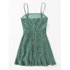 imageSOLY HUX Girls Spaghetti Strap Dress Floral Print Sleeveless Summer Beach Casual Sundress Aline Mini DressesGreen
