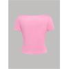 imageSOLY HUX Girls Summer Tops 3 Pack Cute Clothes Short Sleeve Square Neck Regular Fit T Shirts Casual Basic TeesWhite Pink Black