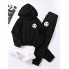 imageSOLY HUX Girls Sweatsuit 2 Piece Outfits Casual Graphic Long Sleeve Hoodies Sweatshirts and Sweatpants Set Fall ClothesBlack Printe