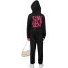 imageSOLY HUX Girls Sweatsuit 2 Piece Outfits Casual Graphic Long Sleeve Hoodies Sweatshirts and Sweatpants Set Fall ClothesBlack Printed