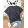 imageSOLY HUX Girls T Shirts Short Sleeve Cute Graphic Tees Crewneck Cartoon Cat Print Summer TopsDark Grey Print