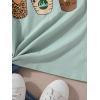 imageSOLY HUX Girls T Shirts Short Sleeve Cute Graphic Tees Crewneck Cartoon Cat Print Summer TopsMint Green Cartoon