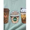 imageSOLY HUX Girls T Shirts Short Sleeve Cute Graphic Tees Crewneck Cartoon Cat Print Summer TopsMint Green Cartoon