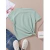 imageSOLY HUX Girls T Shirts Short Sleeve Cute Graphic Tees Crewneck Cartoon Cat Print Summer TopsMint Green Cartoon
