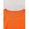 imageSOLY HUX Girls T Shirts Short Sleeve Cute Graphic Tees Crewneck Cartoon Cat Print Summer TopsOrange Graphic