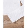 imageSOLY HUX Girls Y2k Lace Trim T Shirt Crop Tops Scoop Neck Long Sleeve Slim Fit TeePlain White