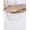 imageSOLY HUX Girls Y2k Lace Trim T Shirt Crop Tops Scoop Neck Long Sleeve Slim Fit TeePlain White