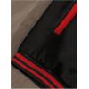 imageSOLY HUX Mens Varsity Jacket Color Block Letter Graphic Print Long Sleeve Casual Baseball JacketBlack and Red Letter
