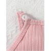 imageSOLY HUX Toddler Girls Fringe Trim Halter Top Sleeveless Summer Boho Crop Cami TopsSolid Pink