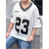 imageSOLY HUX Toddler Girls Graphic TShirts Short Sleeve V Neck Tee Shirts Jersey Tops Y2k StreetwearWhite Letter