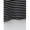 imageSOLY HUX Toddler Girls Striped Print Short Sleeve Tee Shirts Heart Crewneck Cute Summer TopsBlack Striped
