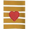 imageSOLY HUX Toddler Girls Striped Print Short Sleeve Tee Shirts Heart Crewneck Cute Summer TopsYellow Striped