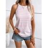 imageSOLY HUX Womens Casual Striped Tank Top Sleeveless Crew Neck Halter Ribbed Summer TopsMulticoloured Striped