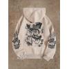 imageSOLY HUX Womens Graphic Hoodies Butterfly Print Long Sleeve Drawstring Pocket Sweatshirt Pullover TopsApricot Graphic