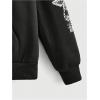 imageSOLY HUX Womens Graphic Hoodies Butterfly Print Long Sleeve Drawstring Pocket Sweatshirt Pullover TopsBlack Graphic Print