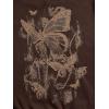 imageSOLY HUX Womens Graphic Hoodies Butterfly Print Long Sleeve Drawstring Pocket Sweatshirt Pullover TopsBrown Graphic Print