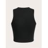 imageSOLY HUX Womens Letter Graphic Tank Top Notched V Neck Sleeveless Summer Crop Tops StreetwearBlack Motorcycle
