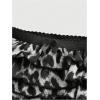 imageSOLY HUX Womens Y2k Leopard Print Mini Shorts Layered Ruffle Hem Low Waisted ShortsGrey Leopard