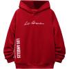 imageSOLY HUX Boys Hoodies Letter Graphic Sweatshirt Drop Shoulder Long Sleeve Casual Pullover TopsRed Letter