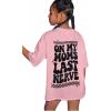 imageSOLY HUX Girls Cute Graphic Tees Letter Print Preppy T Shirts Casual Teen Tops Back to School Clothes Size 812Pink Letter