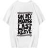 imageSOLY HUX Girls Cute Graphic Tees Letter Print Preppy T Shirts Casual Teen Tops Back to School Clothes Size 812White Letter Print