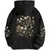 imageSOLY HUX Girls Floral Graphic Hoodies Sweatshirt Long Sleeve Casual Pullover TopsBlack Floral
