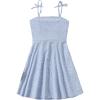 imageSOLY HUX Girls Floral Print Spaghetti Strap Dress Sleeveless Aline Mini Dresses Summer Beach SundressBlue Print
