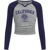 imageSOLY HUX Girls Long Sleeve T Shirts Cute Graphic Tees Casual Teen Tops Preppy Back to School ClothesDark Blue and Grey