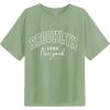 Green Letter Print