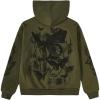 imageSOLY HUX Womens Graphic Hoodies Butterfly Print Long Sleeve Drawstring Pocket Sweatshirt Pullover TopsArmy Green Graphic Print
