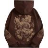 Brown Graphic Print