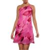 imageSOLY HUX Womens Mini Dress Tie Dye One Shoulder Sleeveless Backless Draped Summer DressesPink Tie Dye