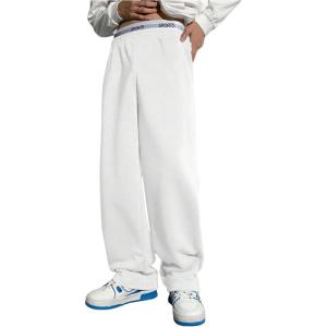imageSOLY HUX Boys Sports Athletic Sweatpants Wide Leg Casual Fall Letter Elastic Waist Baggy PantsWhite Letter