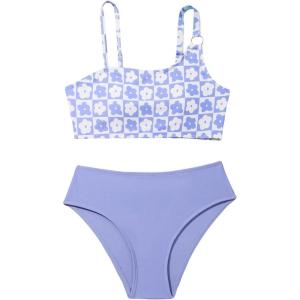 imageSOLY HUX Girls Bikini Sets Floral Print Bathing Suits Two Piece SwimsuitPurple Floral