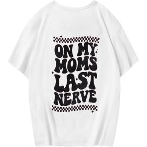 imageSOLY HUX Girls Cute Graphic Tees Letter Print Preppy T Shirts Casual Teen Tops Back to School Clothes Size 812White Letter Print